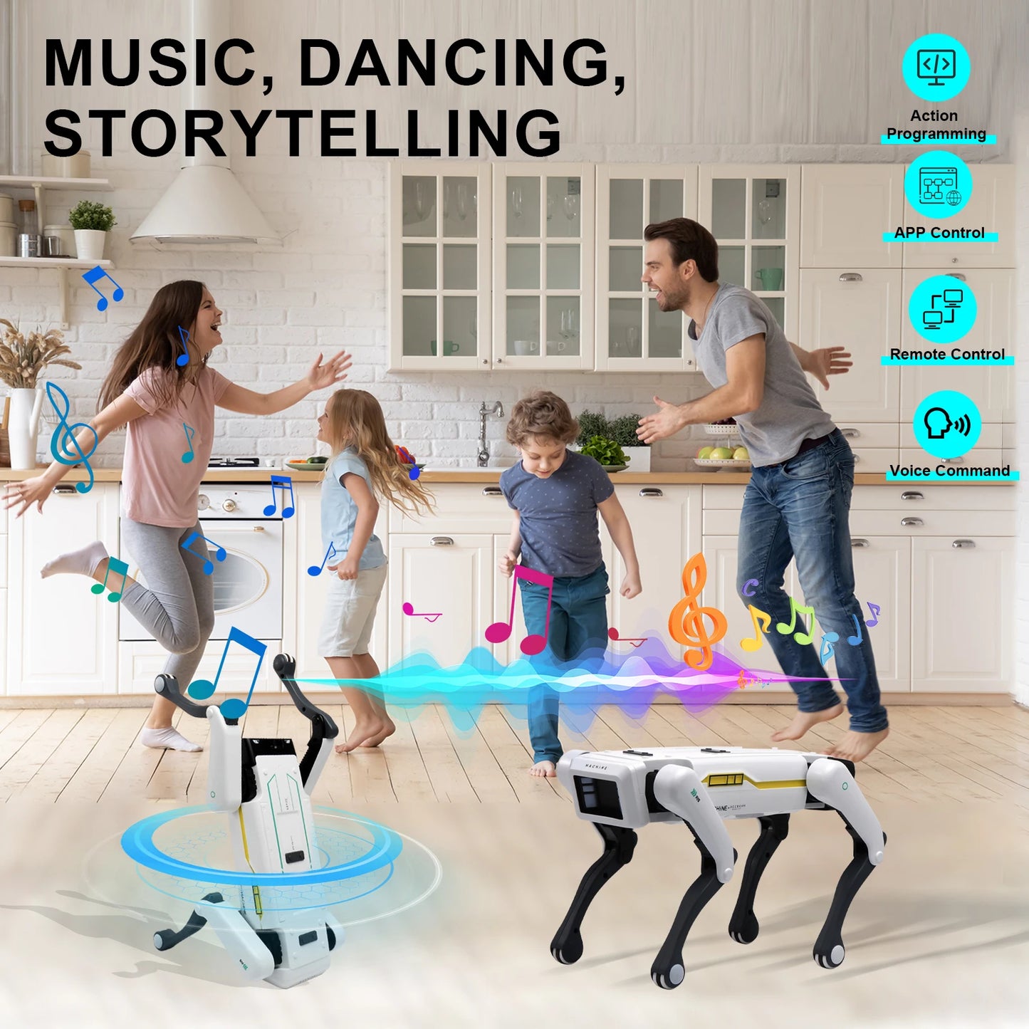 Interactive AI Robot Dog - smart toy with voice & App control